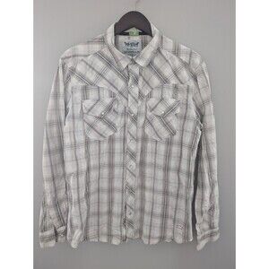 Levi's Shirt Men's Size Large Plaid Snap Button Cotton Double Pocket  Western